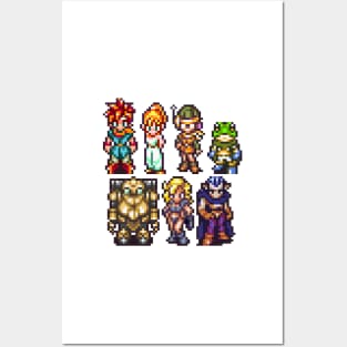 Chrono Trigger Party Sprite Posters and Art